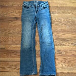 Wrangler Blue Boot Cut Jeans Classic Denim Style